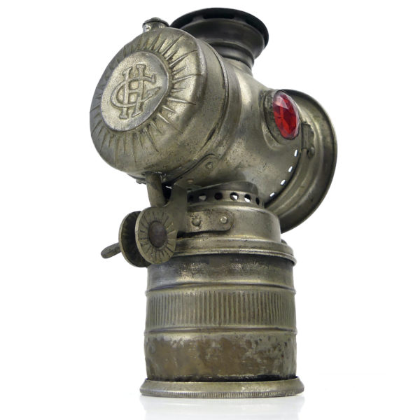 Lampe à carbure acétylène ancienne de la marque française VITAPHARE (3/4 dos)