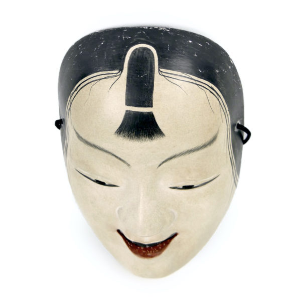 Masque ko-kasshiki jeune serviteur en bois Théâtre nô (dessus)