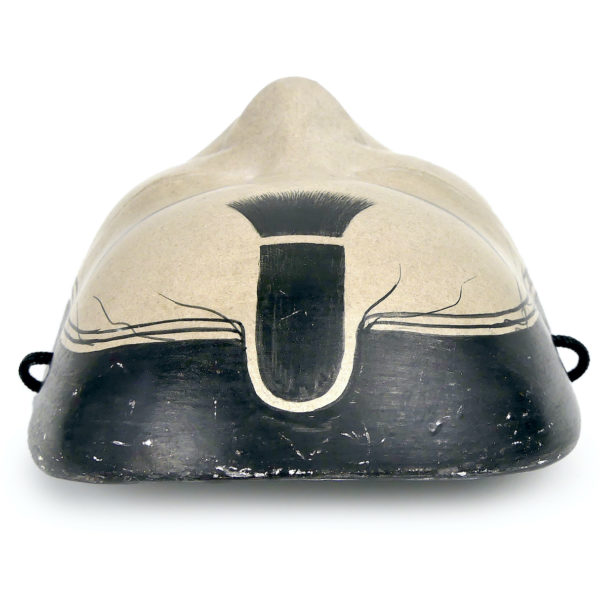 Masque ko-kasshiki jeune serviteur en bois Théâtre nô (dessus)
