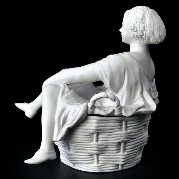 Biscuit érotique La Blanchisseuse signé Capodimonte XIXe Italie Curiosa (profil)