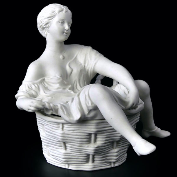 Biscuit érotique La Blanchisseuse signé Capodimonte XIXe Italie Curiosa (3/4)