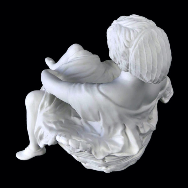 Biscuit érotique La Blanchisseuse signé Capodimonte XIXe Italie Curiosa (dessus 3/4)
