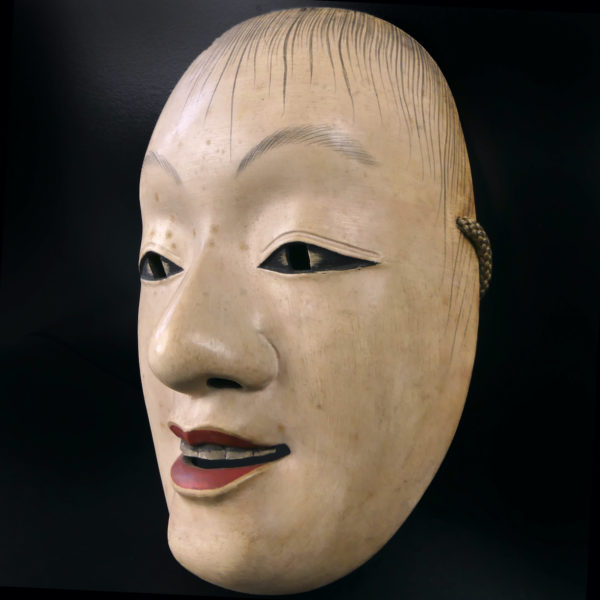 Masque Doji jeune garçon du théâtre nô Japon Période Shōwa (3/4)