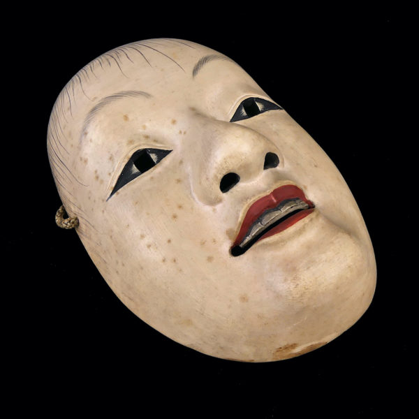 Masque Doji jeune garçon du théâtre nô Japon Période Shōwa (3/4)