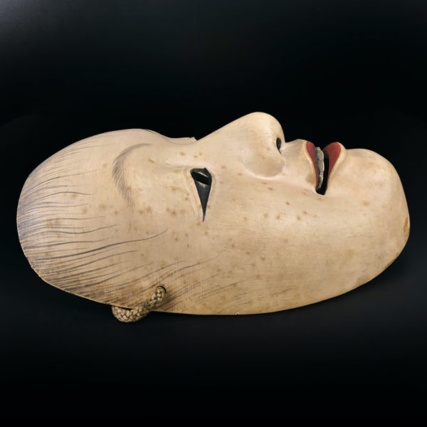 Masque Doji jeune garçon du théâtre nô Japon Période Shōwa (profil)