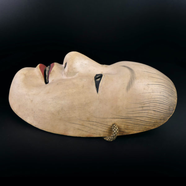 Masque Doji jeune garçon du théâtre nô Japon Période Shōwa (profil)