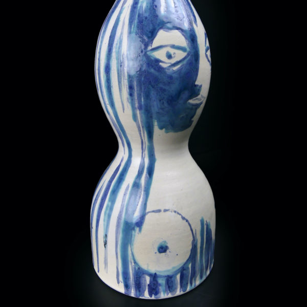 Rare vase anthropomorphe en céramique signé des frères Cloutier – Image 5