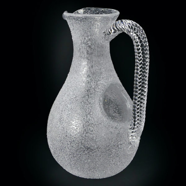 Pichet rafraîchissoir piriforme soufflé bouche cristal de Baccarat (3/4 dos)