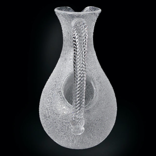 Pichet rafraîchissoir piriforme soufflé bouche cristal de Baccarat (dos)