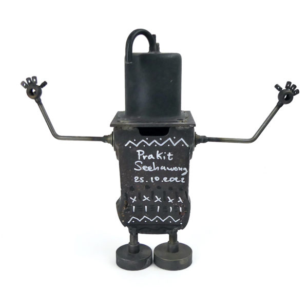 Sculpture Robot 1 signée Prakit Seehawong Œuvre unique (dos)