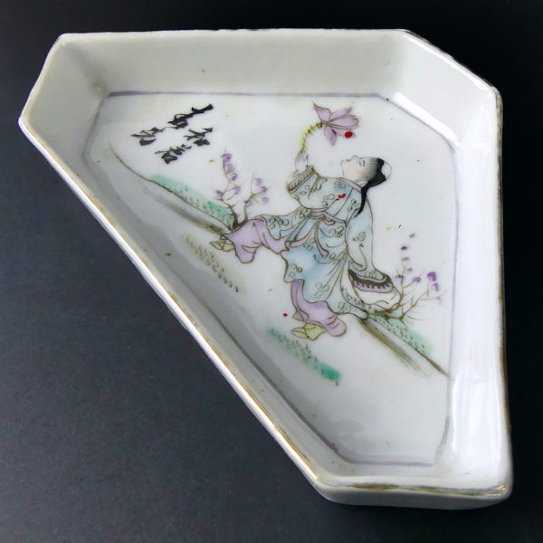 Cabaret chinois de 5 petits bols à viandes porcelaine Qianjiang cai XIXe (3/4)