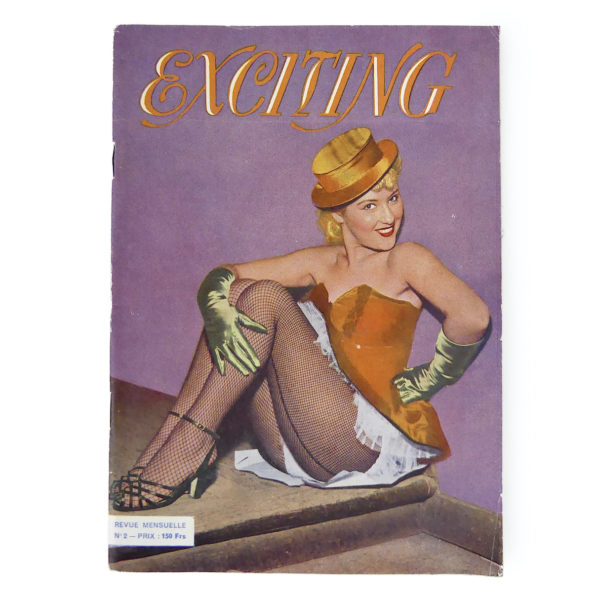 7 revues érotiques vintage années 50 Pin-up Paris Curiosa (Exciting)