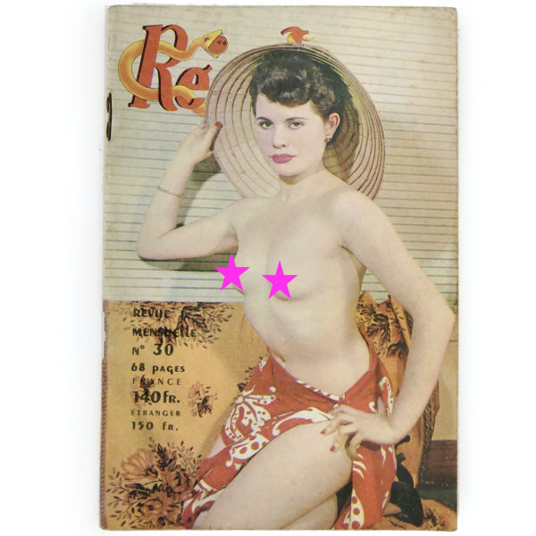 7 revues érotiques vintage années 50 Pin-up Paris Curiosa (Régal)
