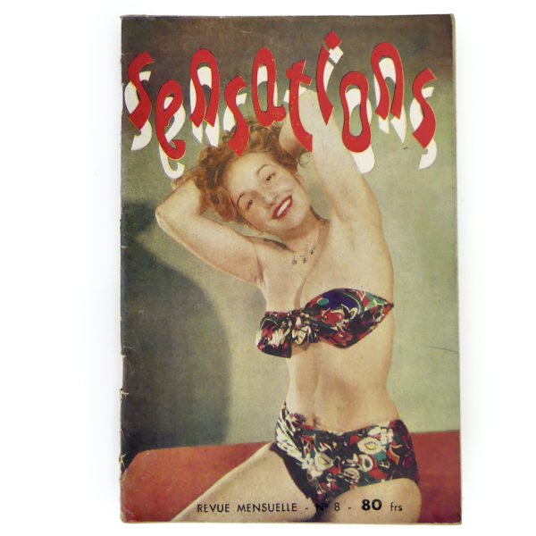 7 revues érotiques vintage années 50 Pin-up Paris Curiosa (Sensations)
