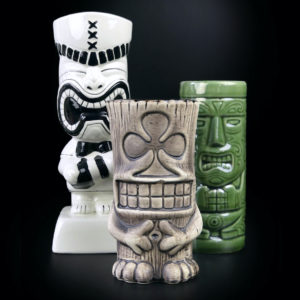 3 mugs tiki collector en céramique (face)