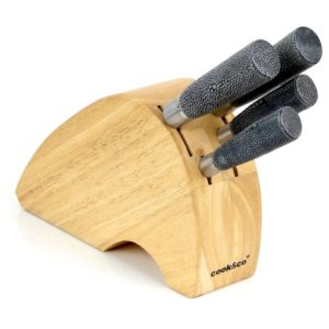 Bloc de couteaux japonais Santoku (3/4 dos)