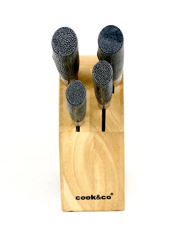 Bloc de couteaux japonais Santoku (dos)