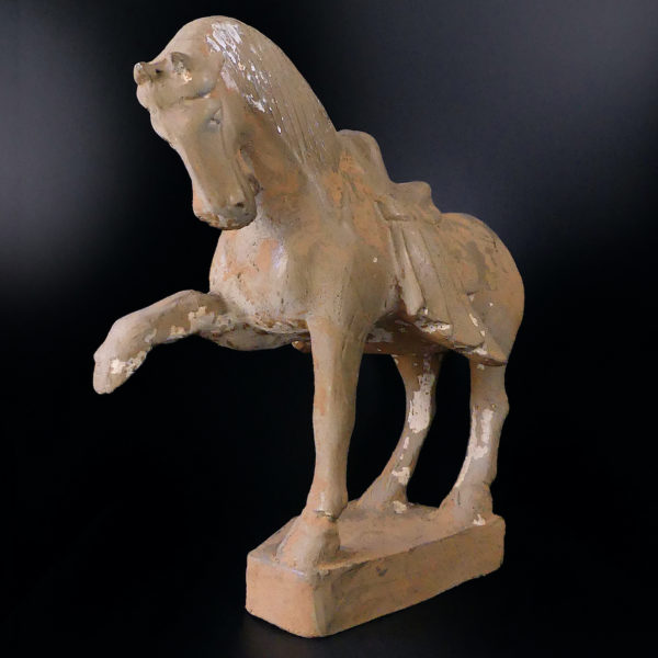 Grand cheval de parade traditionnel chinois style Tang (3/4)
