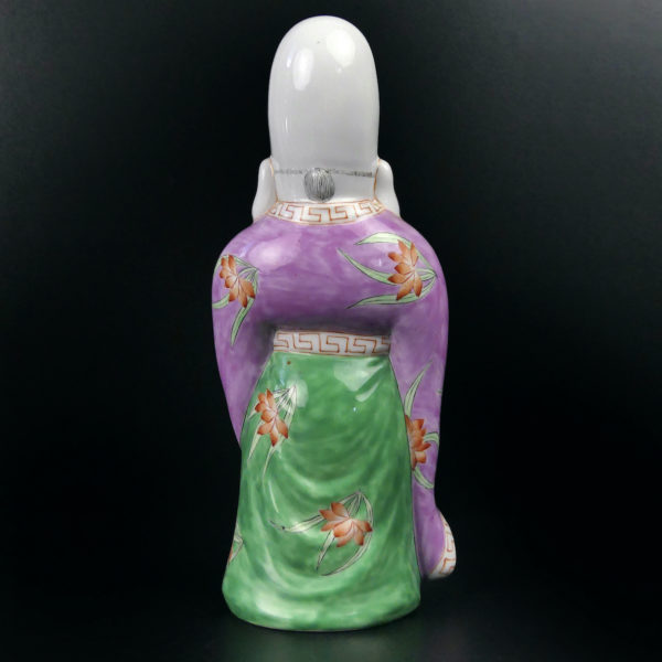 Porcelaine Fukurokuju Dieu taoïste du bonheur Fin XIXe Chine (dos)