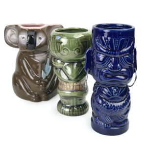 3 mugs Tiki Soul collectors en céramique (face)