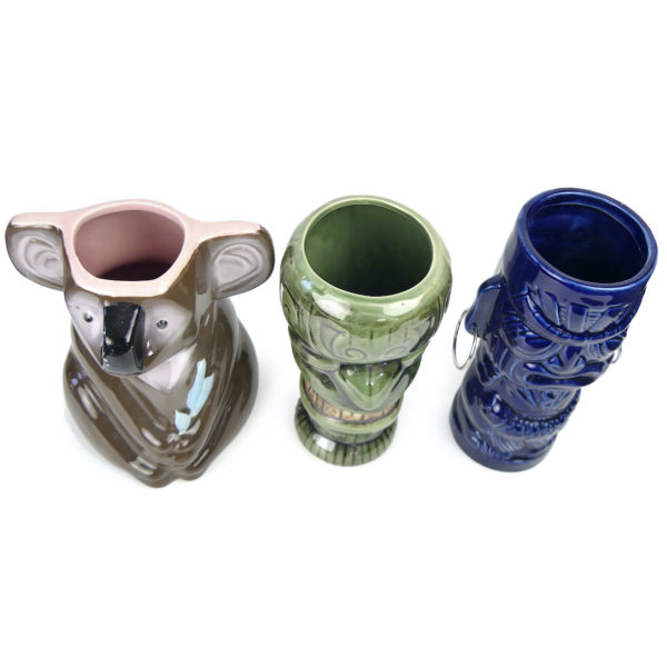 3 mugs Tiki Soul collectors en céramique (dessus 3/4)