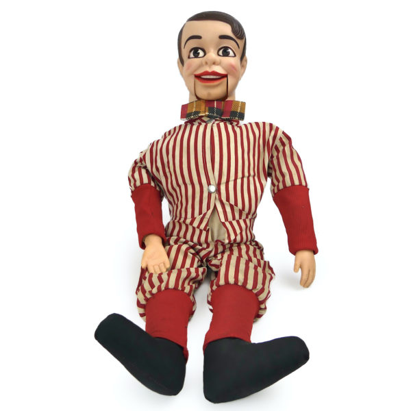 Poupée Danny O’Day marionnette de ventriloque en combinaison de baseball (face)
