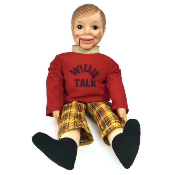 Poupée de ventriloque Willie Talk 1970’s Jouet US vintage collector (face)