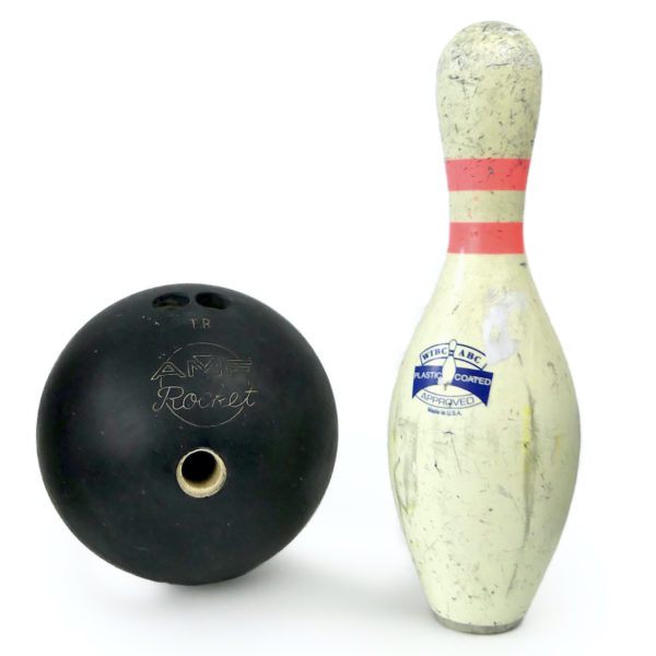 Boule et quille de bowling AMF vintage rétro 70’s USA