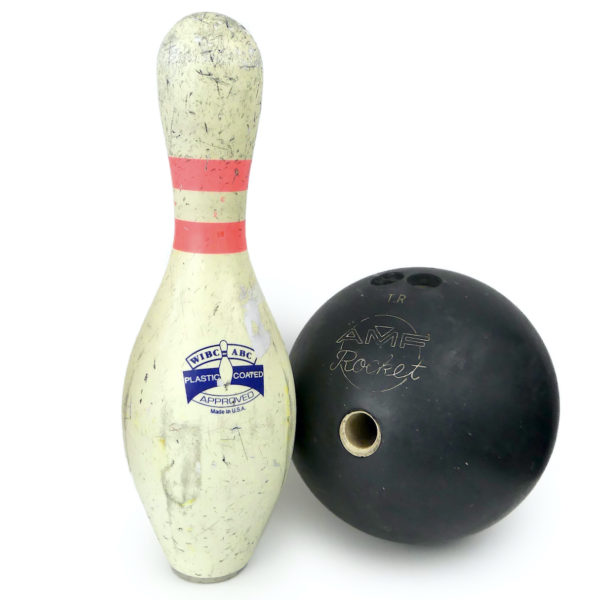 Boule et quille de bowling AMF vintage rétro 70’s USA
