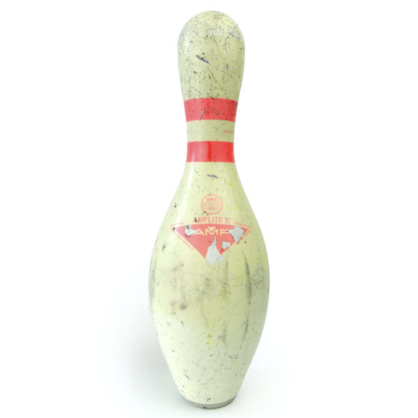 Boule et quille de bowling AMF vintage rétro 70’s USA (détail)