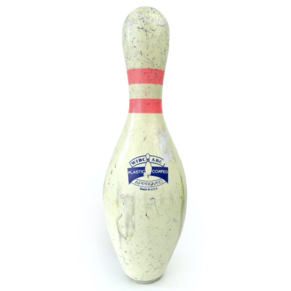 Boule et quille de bowling AMF vintage rétro 70’s USA (détail)