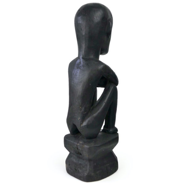 Statue Bulul traditionnelle en bois originaire d’Ifugao Philippines (3/4 dos)