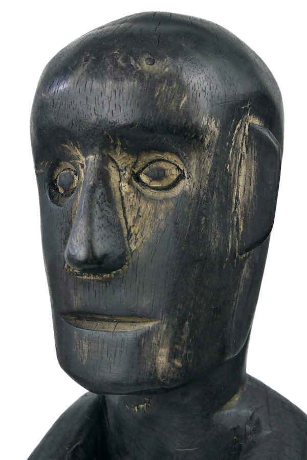 Statue Bulul traditionnelle en bois originaire d’Ifugao Philippines (détail)