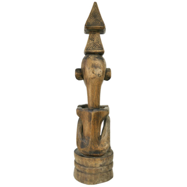 Grande statue Yene d’ancêtre en bois de l’île Florès Timor (dos)