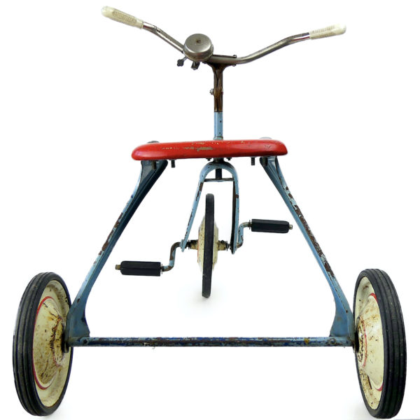 Tricycle enfant Ferbedo Allemagne vintage Années 50 (dos)
