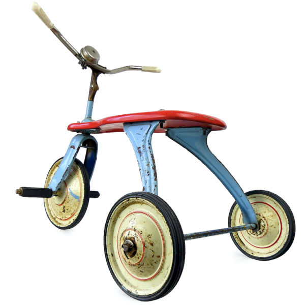 Tricycle enfant Ferbedo Allemagne vintage Années 50 (3/4 dos)