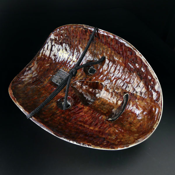 Masque Doji jeune garçon aux joues roses du théâtre nô (dos)