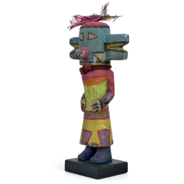 Poupée Kachina Hopi aux oreilles doubles en bois léger Arizona (3/4)