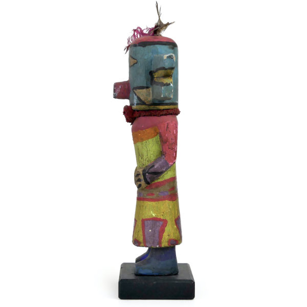 Poupée Kachina Hopi aux oreilles doubles en bois léger Arizona (profil)