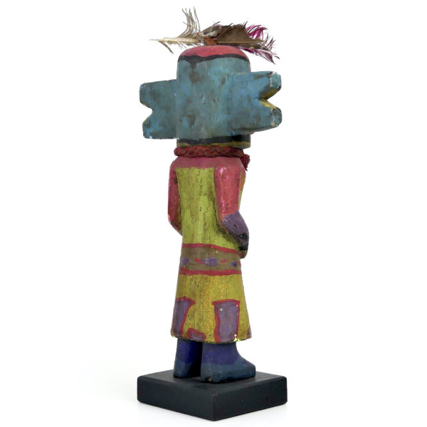 Poupée Kachina Hopi aux oreilles doubles en bois léger Arizona (3/4 dos)