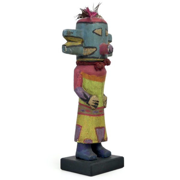 Poupée Kachina Hopi aux oreilles doubles en bois léger Arizona (3/4)