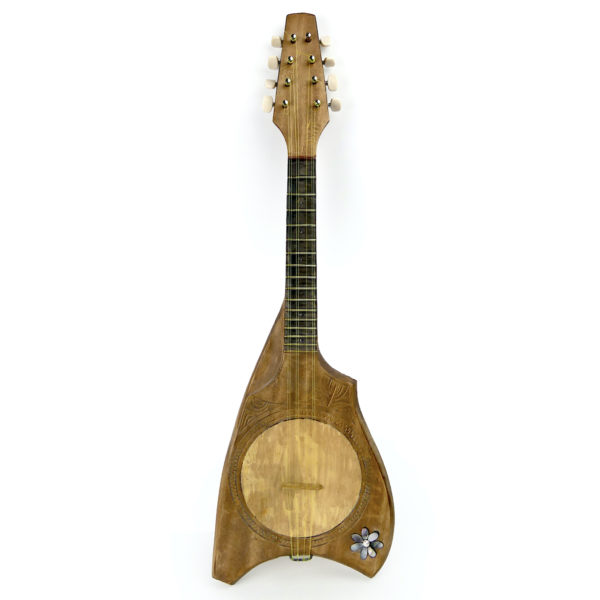 Ukulélé banjo tahitien Tiare traditionnel à 8 cordes en bois (face)