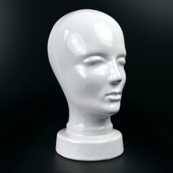 Marotte blanche en céramique émaillée Mi-XXe Allemagne de l’Ouest (3/4)