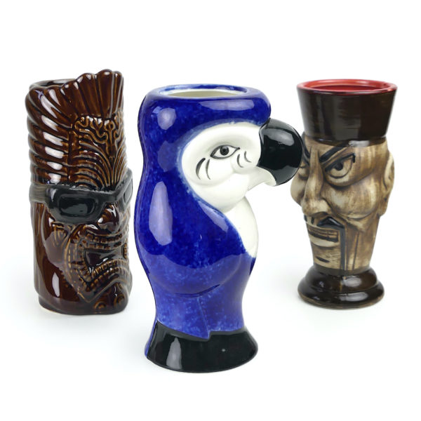 Set de 3 mugs collectors Tiki Soul Céramiques de collection (3/4 profil)