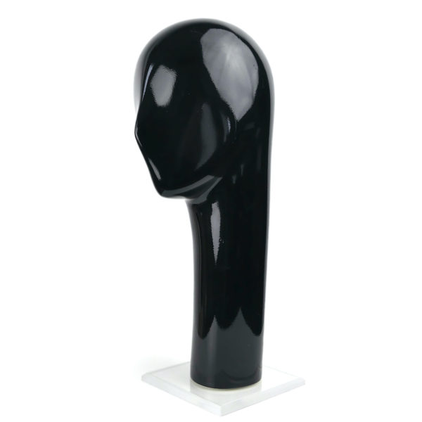 Marotte noire design sur socle Plexiglas Style Brancusi (3/4)