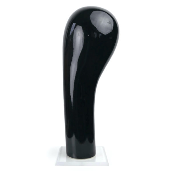 Marotte noire design sur socle Plexiglas Style Brancusi (dos)