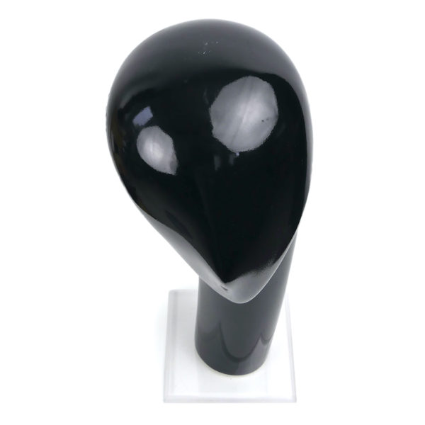 Marotte noire design sur socle Plexiglas Style Brancusi (dessus)