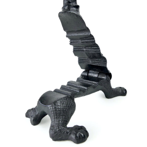 Mâche-bouchon lézard Presse d’apothicaire en fonte France (ouvert 3/4)