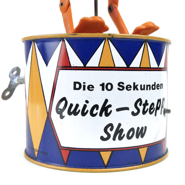 Canard clown mécanique vintage des années 70/80 Tucher Walther RFA (détail)