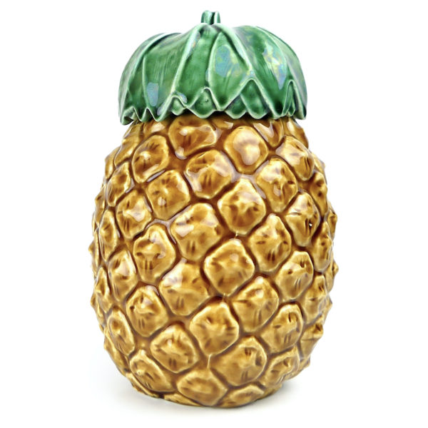 Bonbonnière sucrier Ananas en faïence barbotine 60/70 (face)